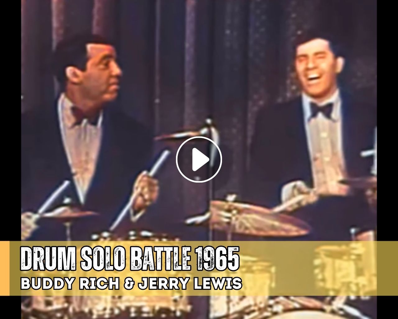 Buddy Rich & Jerry Lewis - Drum Solo Battle